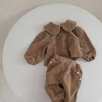Load image into Gallery viewer, Baby Unisex Solid Color Muslin&amp;Ribbed Tops Wholesale 221226281
