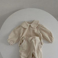 Load image into Gallery viewer, Baby Unisex Solid Color Muslin&amp;Ribbed Tops Wholesale 221226281
