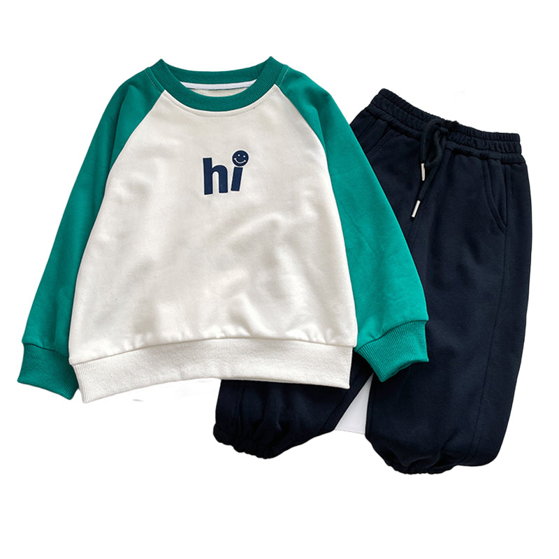 Baby Kid Unisex Letters Color-blocking Hoodies Swearshirts Wholesale 221226295