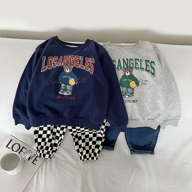 Baby Kid Unisex Letters Cartoon Print Hoodies Swearshirts Wholesale 221226313