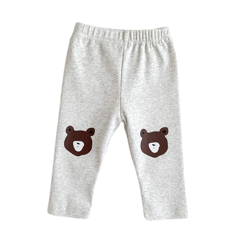 Baby Girls Striped Cartoon Print Pants Leggings Wholesale 221226342