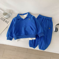 Load image into Gallery viewer, 2 Pieces Set Baby Kid Boys Letters Tops And Pants Wholesale 221226382
