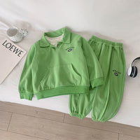 Load image into Gallery viewer, 2 Pieces Set Baby Kid Boys Letters Tops And Pants Wholesale 221226382
