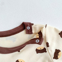 Load image into Gallery viewer, 2 Pieces Set Baby Unisex Cartoon Print Rompers And Pants Wholesale 221226398
