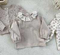 Load image into Gallery viewer, Baby Girls Lace Embroidered Tops Wholesale 221226400
