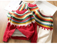 Load image into Gallery viewer, Baby Kid Girls Color-blocking Crochet Sweaters Wholesale 22122642
