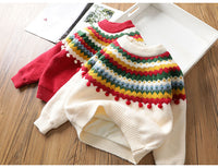 Load image into Gallery viewer, Baby Kid Girls Color-blocking Crochet Sweaters Wholesale 22122642
