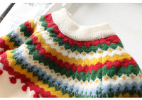 Load image into Gallery viewer, Baby Kid Girls Color-blocking Crochet Sweaters Wholesale 22122642
