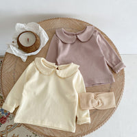 Load image into Gallery viewer, Baby Girls Solid Color Tops Wholesale 221226420
