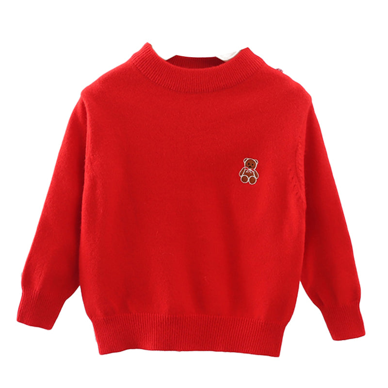Baby Kid Unisex Cartoon Embroidered Sweaters Wholesale 22122653