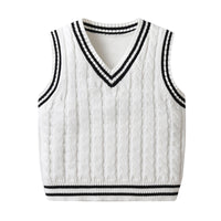 Load image into Gallery viewer, Baby Boys Solid Color Vests Waistcoats Knitwear Wholesale 22122691
