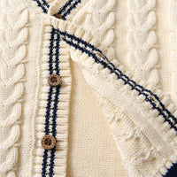 Load image into Gallery viewer, Baby Kid Boys Color-blocking Crochet Cardigan Wholesale 22122693
