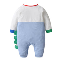 Load image into Gallery viewer, Baby Boys Color-blocking Cartoon Embroidered Jumpsuits Wholesale 22122696
