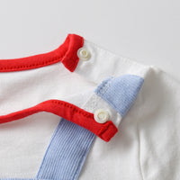 Load image into Gallery viewer, Baby Boys Color-blocking Cartoon Embroidered Jumpsuits Wholesale 22122696
