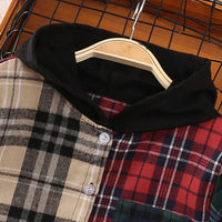 Load image into Gallery viewer, Kid Boys Color-blocking Checked Shirts Wholesale 22122732
