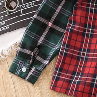 Load image into Gallery viewer, Kid Boys Color-blocking Checked Shirts Wholesale 22122732
