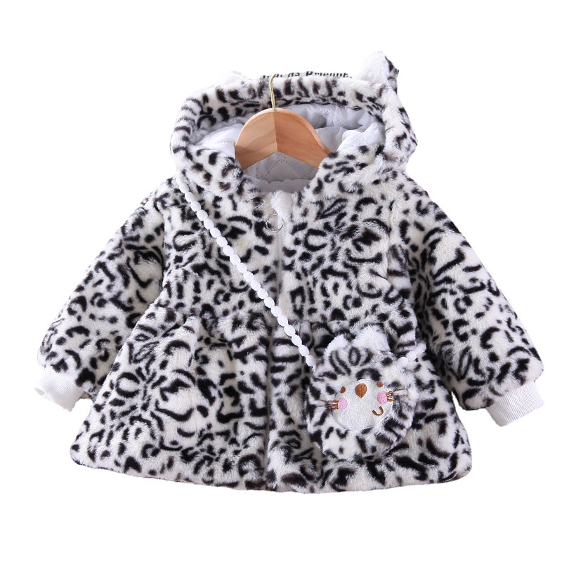 Baby Kid Girls Leopard print Coats Wholesale 221229115