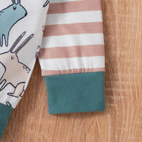 Load image into Gallery viewer, 2 Pieces Set Baby Girls Animals Print Tops And Striped Pants Wholesale 221229120
