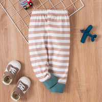 Load image into Gallery viewer, 2 Pieces Set Baby Girls Animals Print Tops And Striped Pants Wholesale 221229120
