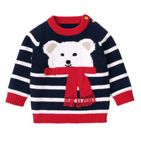 Load image into Gallery viewer, Baby Unisex Striped Animals Cartoon Crochet Sweaters Wholesale 22122916
