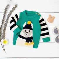 Load image into Gallery viewer, Baby Boys Striped Animals Cartoon Crochet Sweaters Wholesale 22122917
