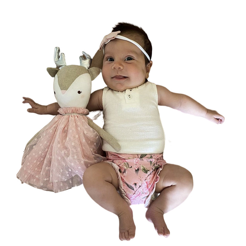 3 Pieces Set Baby Girls Solid Color Tank Tops Flower Print Shorts And Bow Headwear Wholesale 221229172