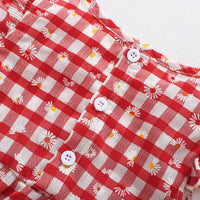 Load image into Gallery viewer, Baby Girls Checked Rompers Accessories Headwear Wholesale 221229196
