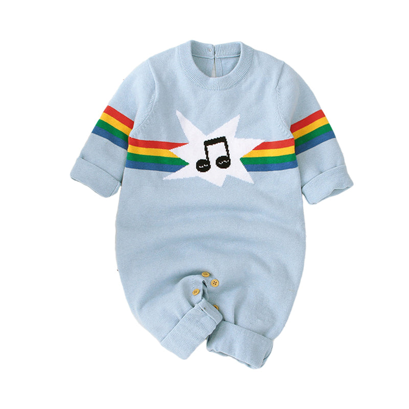 Baby Unisex Rainbow Jumpsuits Wholesale 22122923