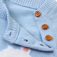 Load image into Gallery viewer, 2 Pieces Set Baby Unisex Animals Cartoon Print Tops And Striped Pants Wholesale 22122926
