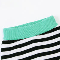 Load image into Gallery viewer, 2 Pieces Set Baby Unisex Animals Cartoon Print Tops And Striped Pants Wholesale 22122927
