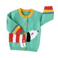 Load image into Gallery viewer, Baby Unisex Color-blocking Animals Cartoon Print Cardigan Wholesale 22122928
