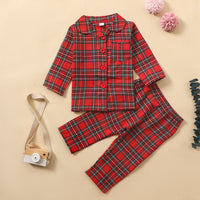 Load image into Gallery viewer, 2 Pieces Set Baby Kid Girls Checked Jackets Outwears And Pants Wholesale 22122931
