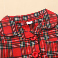 Load image into Gallery viewer, 2 Pieces Set Baby Kid Girls Checked Jackets Outwears And Pants Wholesale 22122931
