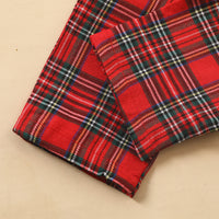 Load image into Gallery viewer, 2 Pieces Set Baby Kid Girls Checked Jackets Outwears And Pants Wholesale 22122931
