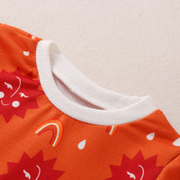 Load image into Gallery viewer, 2 Pieces Set Baby Unisex Color-blocking Cartoon Print Tops And Pants Wholesale 22122932
