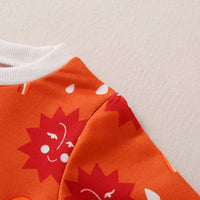 Load image into Gallery viewer, 2 Pieces Set Baby Unisex Color-blocking Cartoon Print Tops And Pants Wholesale 22122932
