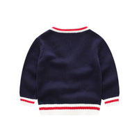 Load image into Gallery viewer, Baby Boys Striped Crochet Cardigan Wholesale 221229349
