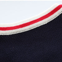 Load image into Gallery viewer, Baby Boys Striped Crochet Cardigan Wholesale 221229349
