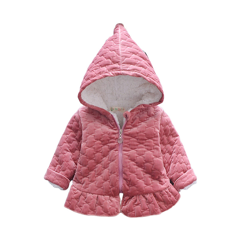 Baby Kid Girls Solid Color Jackets Outwears Wholesale 22122936