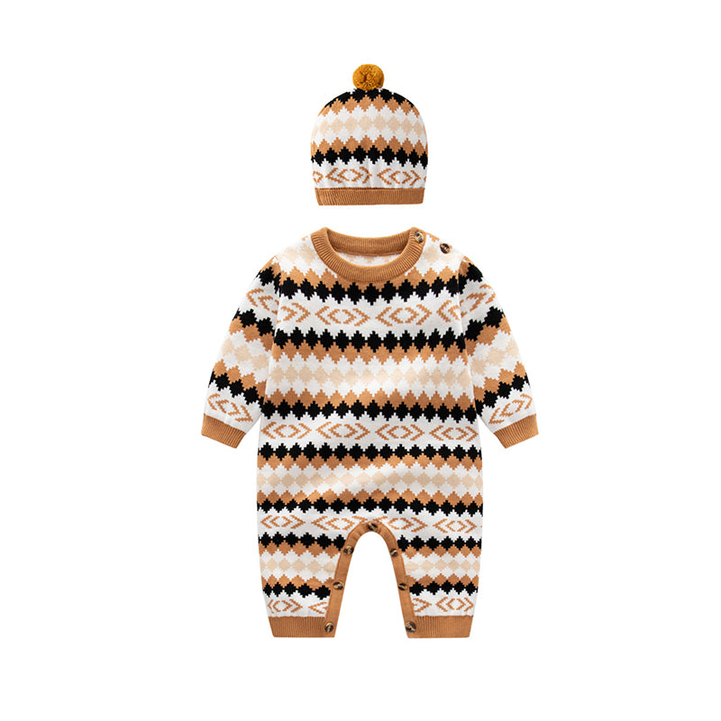 Baby Unisex Checked Jumpsuits Accessories Hats Wholesale 221229381