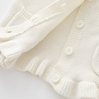 Load image into Gallery viewer, Baby Girls Flower Crochet Embroidered Cardigan Wholesale 221229384
