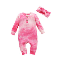 Load image into Gallery viewer, Baby Girls Tie Dye Jumpsuits Wholesale 22122939
