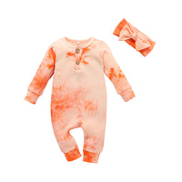 Load image into Gallery viewer, Baby Girls Tie Dye Jumpsuits Wholesale 22122939
