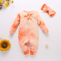 Load image into Gallery viewer, Baby Girls Tie Dye Jumpsuits Wholesale 22122939
