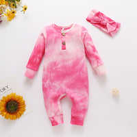 Load image into Gallery viewer, Baby Girls Tie Dye Jumpsuits Wholesale 22122939
