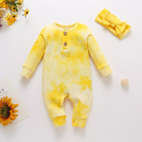 Load image into Gallery viewer, Baby Girls Tie Dye Jumpsuits Wholesale 22122939
