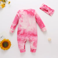 Load image into Gallery viewer, Baby Girls Tie Dye Jumpsuits Wholesale 22122939
