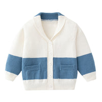 Load image into Gallery viewer, Baby Boys Color-blocking Cardigan Knitwear Wholesale 221229397
