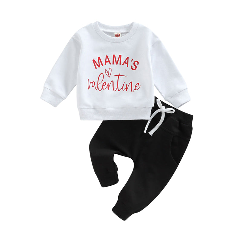 2 Pieces Set Baby Kid Boys Letters Hoodies Swearshirts And Solid Color Pants Wholesale 221229647