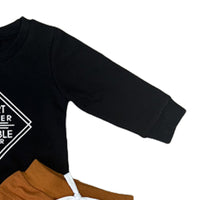 Load image into Gallery viewer, 2 Pieces Set Baby Kid Boys Letters Hoodies Swearshirts And Solid Color Pants Wholesale 221229648
